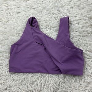 Lululemon Nulu Cross-Front Yoga Bra *Light Support, B/C Cups Wisteria Purple